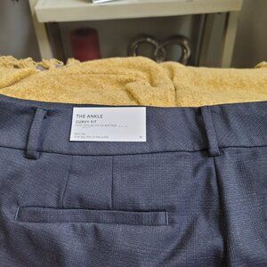 Ann Taylor Factory curvy light weight mid rise ankle pants size 16 dark blue